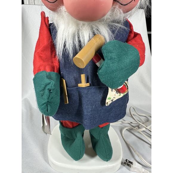 VTG Christmas Motionette Animated Santakins Grubby Elf Figures Fairy Gnome Works - Picture 5 of 9